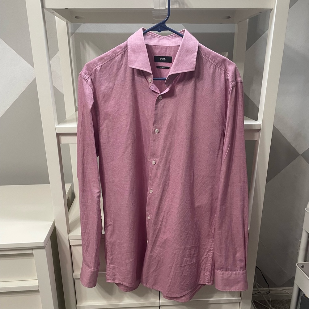 BOSS mens shirt. Slim fit. 16 1/2 neck. Worn once.